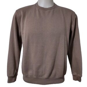 Denim & Flower Ricky Singh Sweatshirt Men's Medium Pullover Brown  Cotton Blend‎